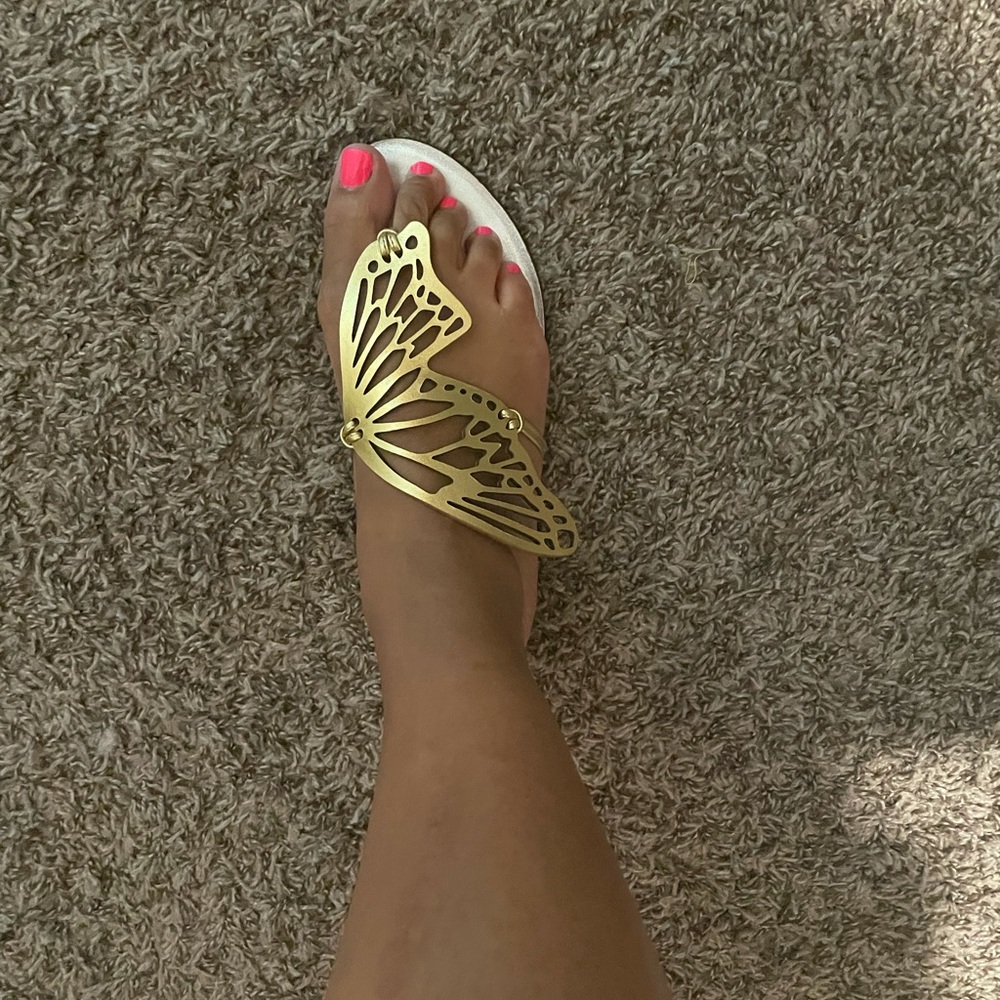 Sophia Webster Gold Talulah Sandals